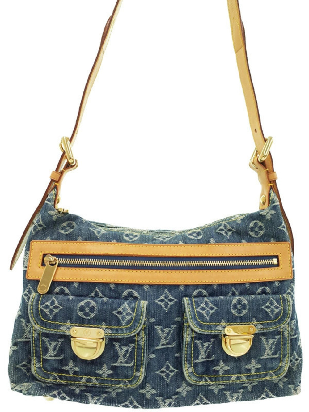 Louis Vuitton Monogram Denim Baggy Shoulder Bag